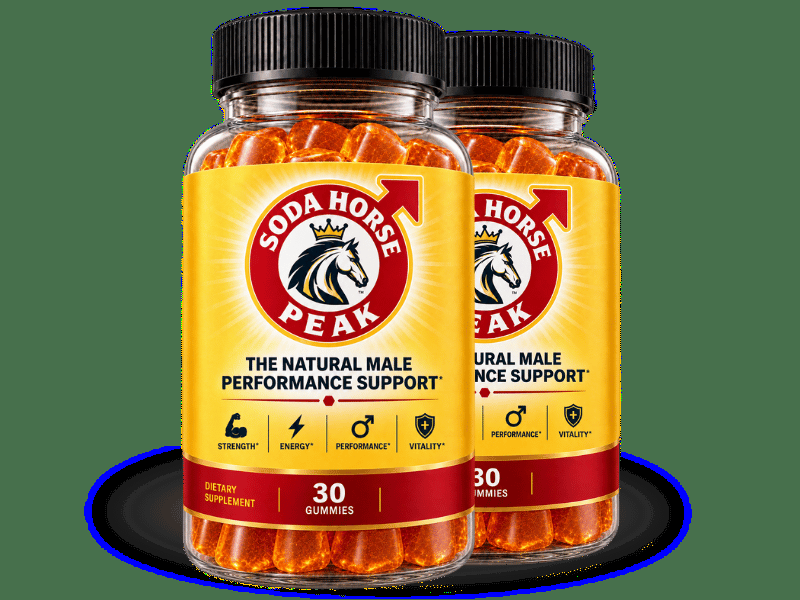 SodaHorsePeak men's honey performance gummies bottle